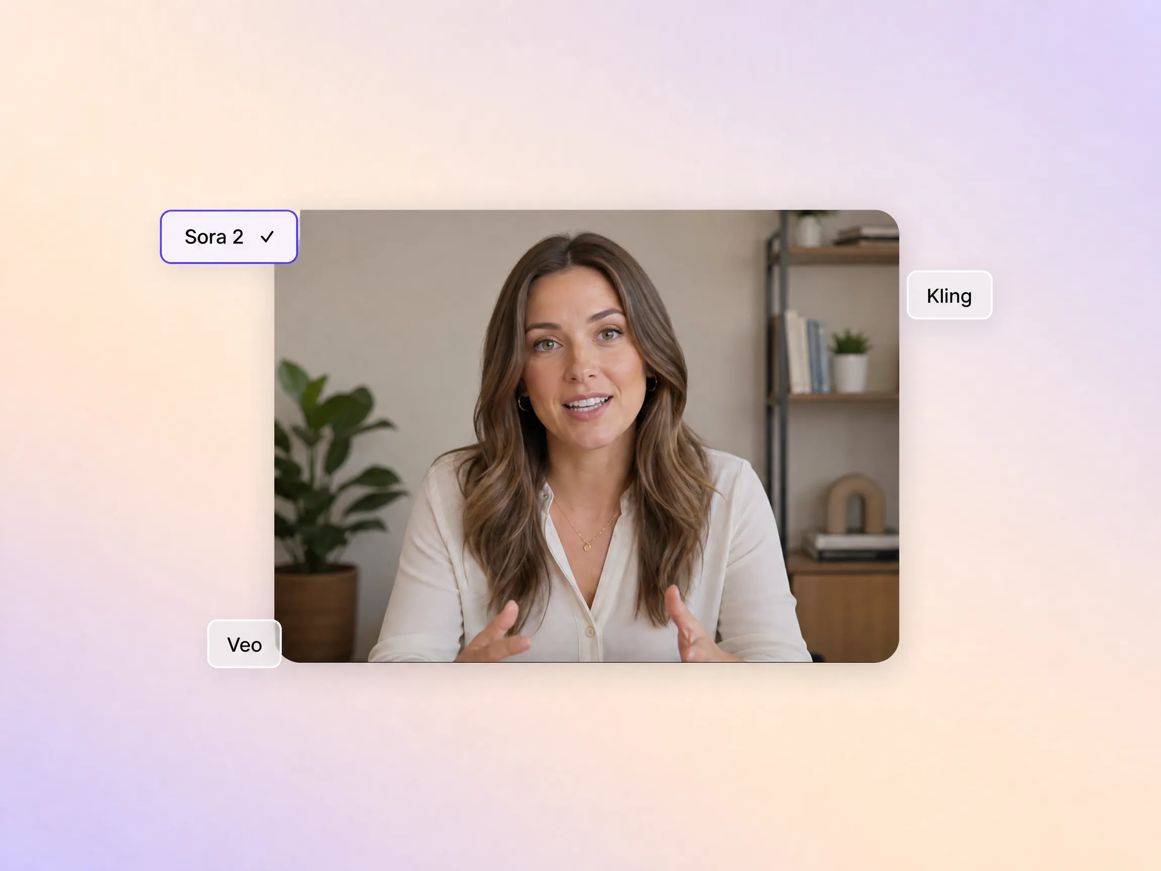 Auto AI model selection for talking head videos by Pexo