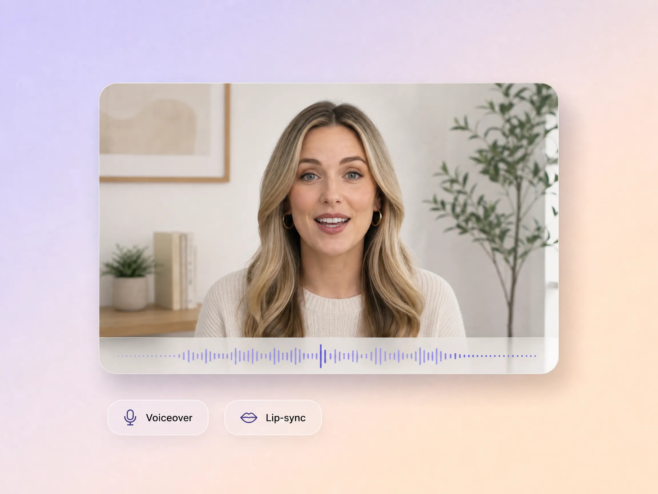 AI voice and lip-sync for video presentations by Pexo