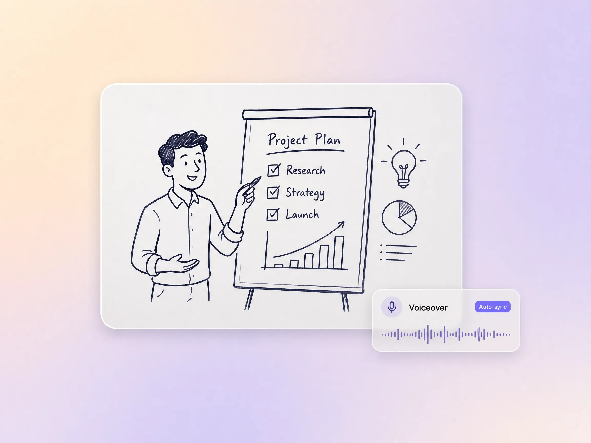 AI voice narration for whiteboard explainer videos by Pexo