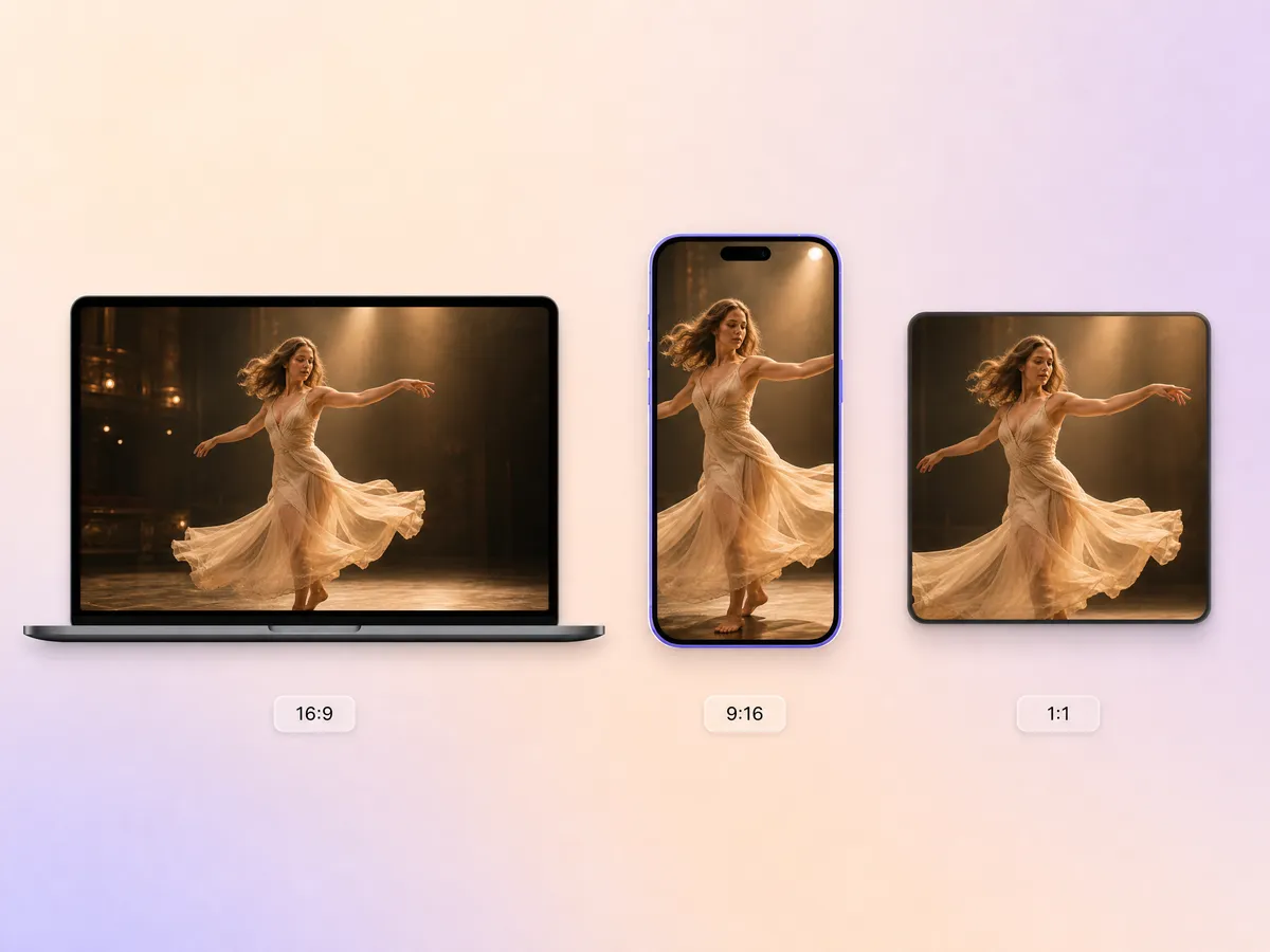 Dance video in multiple platform formats, TikTok, YouTube, Instagram