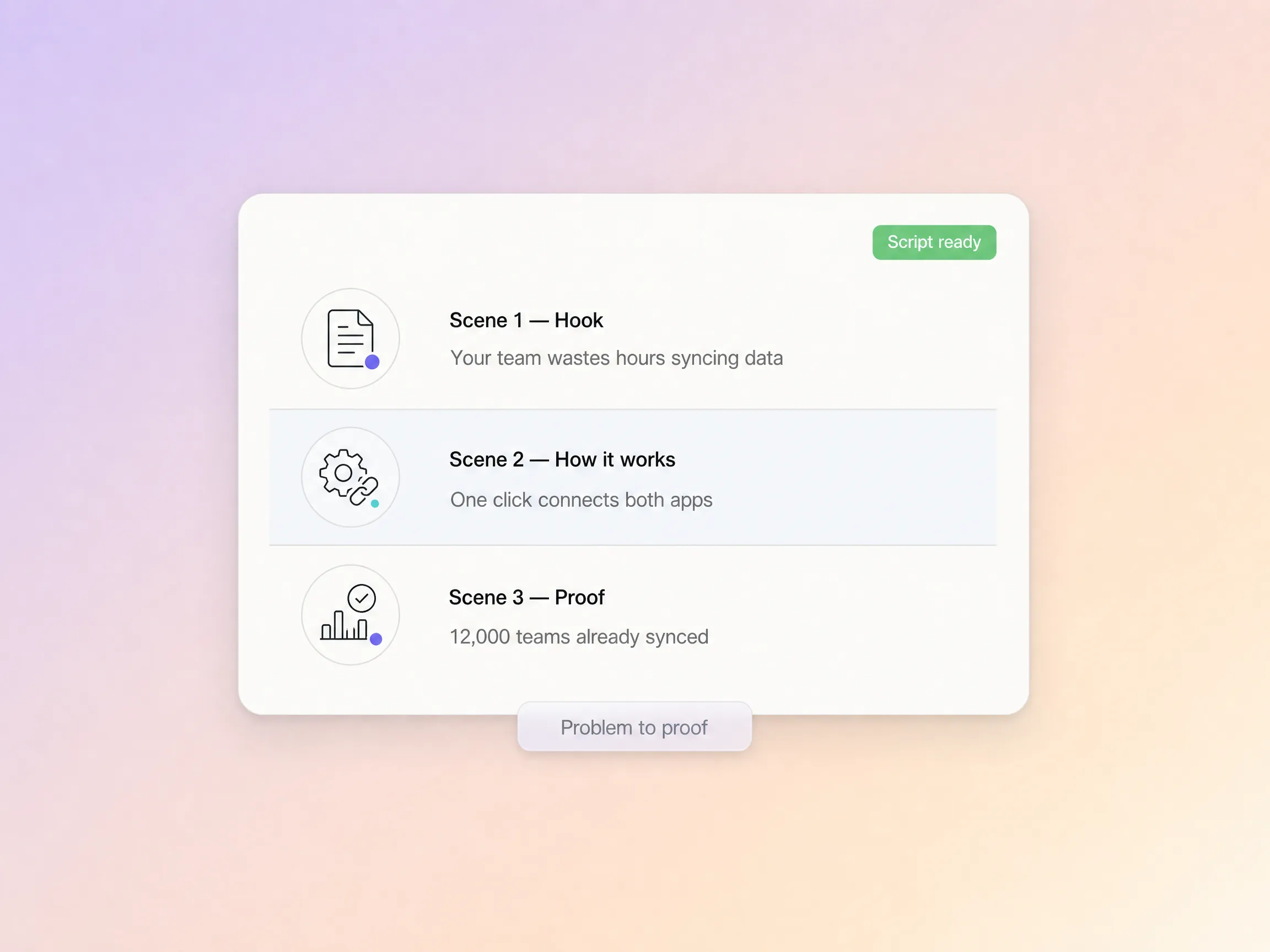AI script generation for tech explainer videos by Pexo