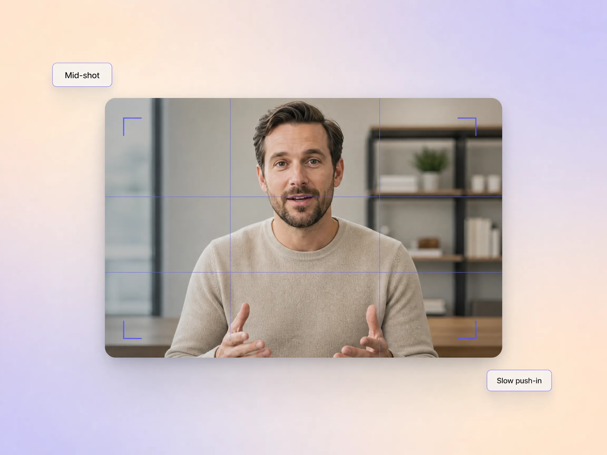 Camera direction for talking head videos by Pexo
