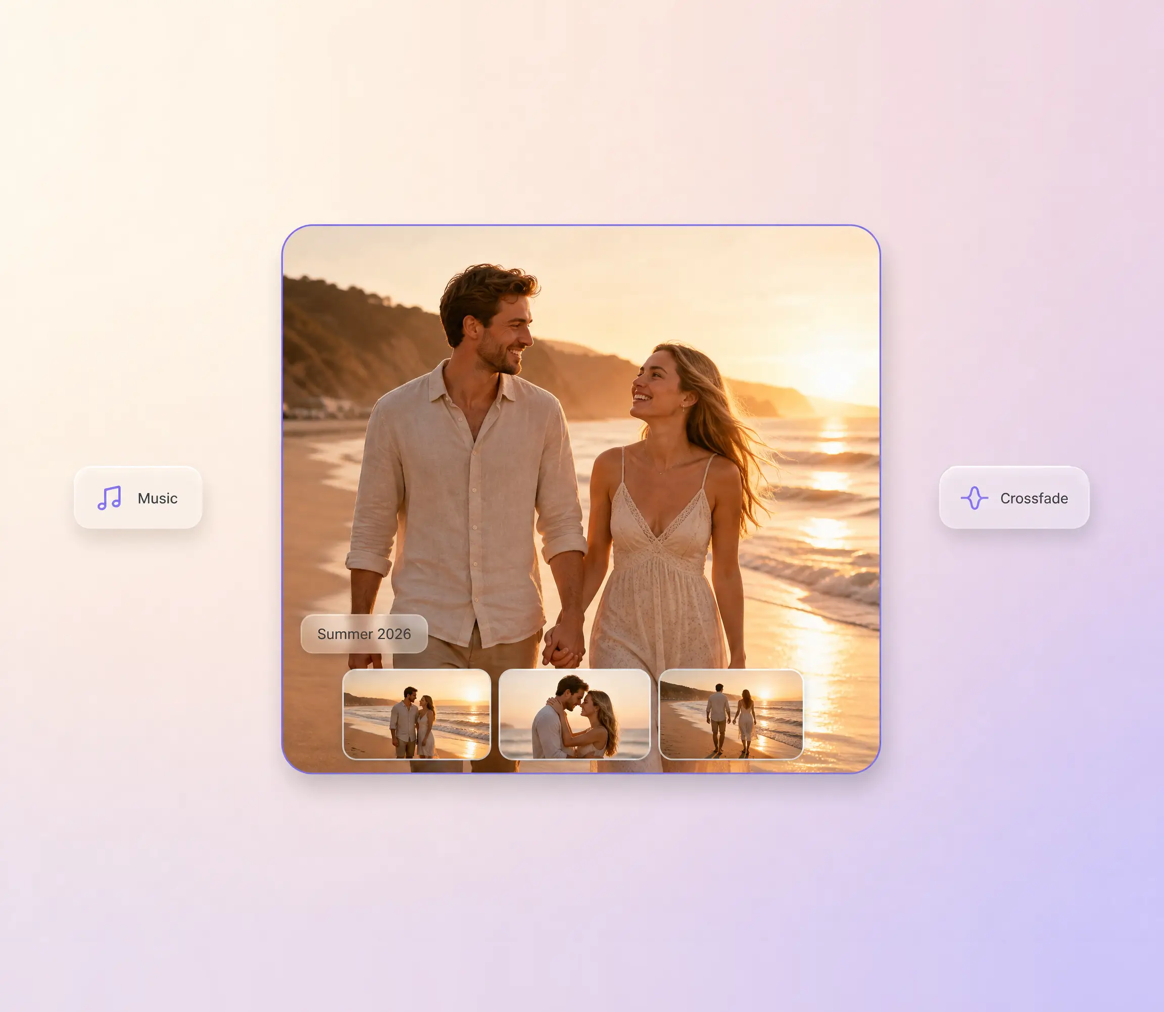 AI video slideshow for personal memories