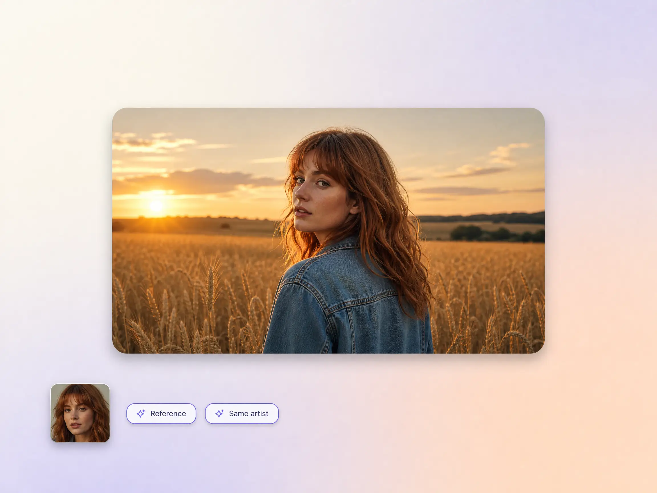 Consistent artist identity in AI music video