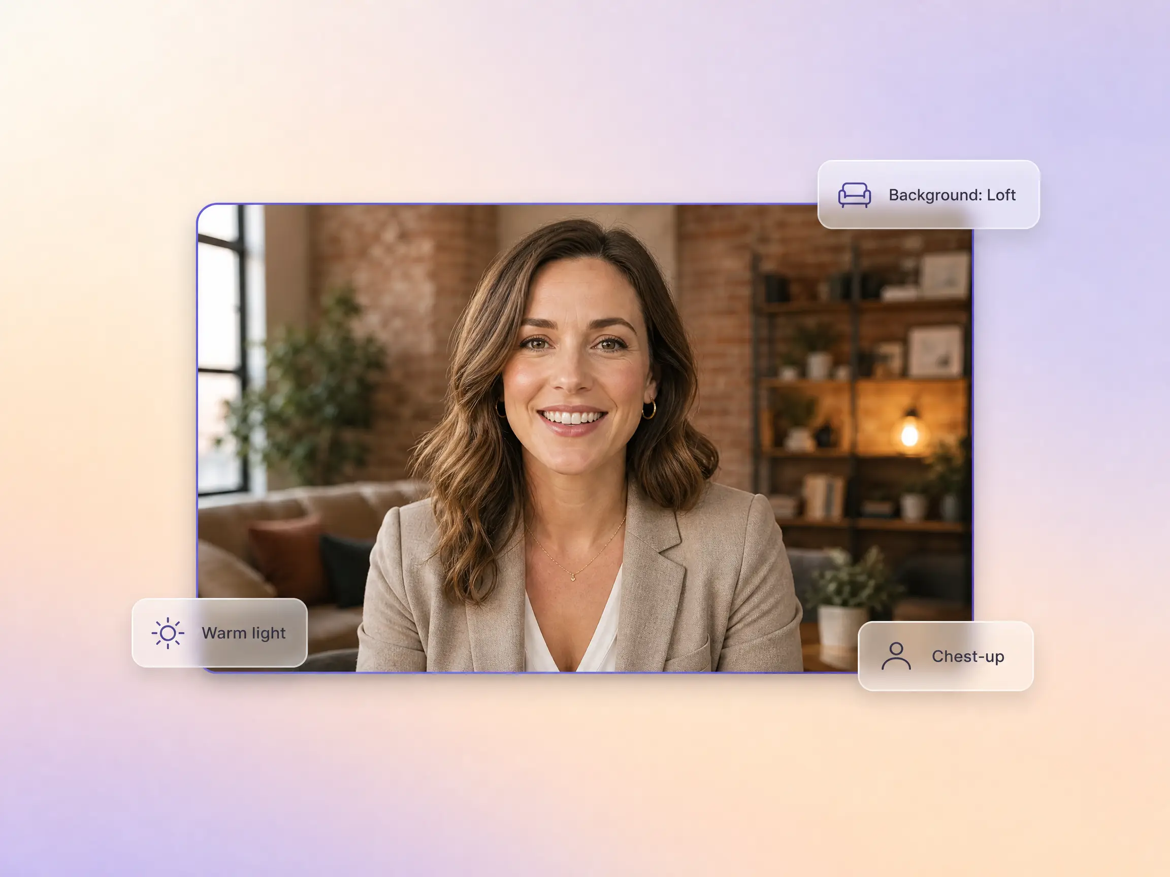 Visual style control for talking head videos by Pexo